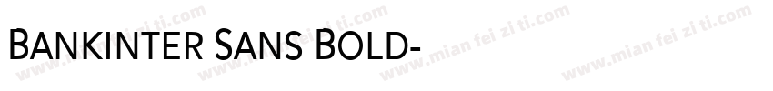 Bankinter Sans Bold字体转换